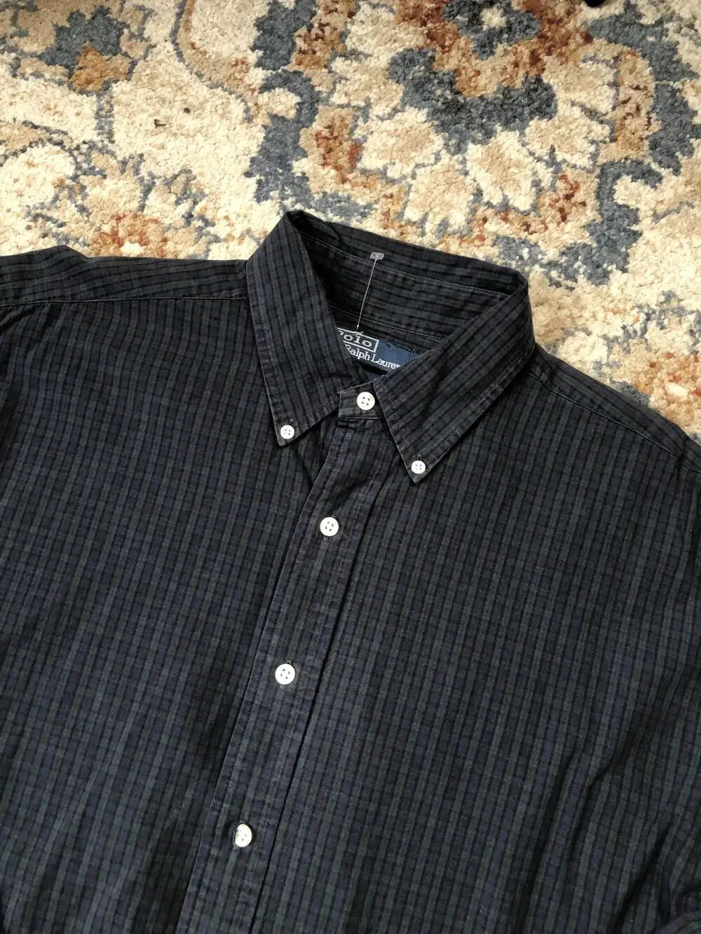 Polo Ralph Lauren Shirt Mens Large Plaid Button Down Blake Classic Dress Shirt